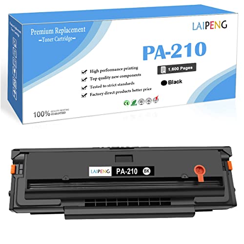 LAIPENG PA-210 Tóner Cartucho PA210 Negro Compatible para P2500W P2502W P2508W M6500NW M6500N M6500W M6550NW M6552NW M6558NW M6600N M6600NW M6602NW M6608NW Impresora 1600 Páginas