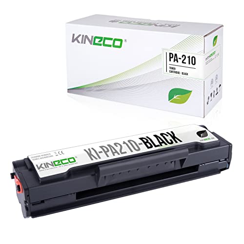 Kineco Tóner PA-210 PA210 Compatible para Pantum P2502W P2500W M6550NW M6500W M6558NW M6608NW M6600NW, 1.600 páginas Negro