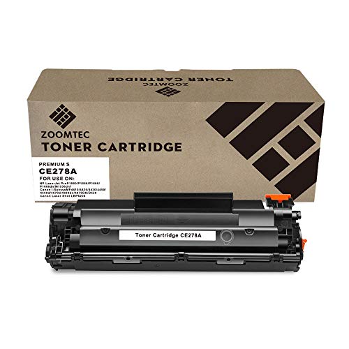 ZOOMTEC CE278A 78A Cartucho de Toner Compatible para HP Laserjet Pro P1606 P1606DN P1600 P1560 P1566 M1536DNF M1536 MFP(1 Negro)