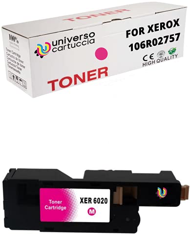 Universo Cartuccia® Tóner compatible para Xerox Phaser 6020 6022 WorkCentre 6025 6027 6028 impresoras, alto rendimiento 2000 y 1000 páginas (magenta)