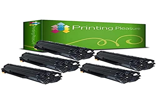 Printing Pleasure 85A 285A Compatible para HP y Canon CE285A Cartucho de Tóner para ​Laserjet Pro ​​​M1210 P1106 M1212 M1132 P1100 P1102 P1102w M1132mfp M1136 M1213nf P1108 i-Sensys LBP-6000 1 Negro