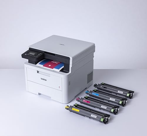 Brother DCPL3520CDW, Impresora multifunción láser LED Color WiFi con alimentador de Documentos de 50 Hojas e impresión automática a Doble Cara