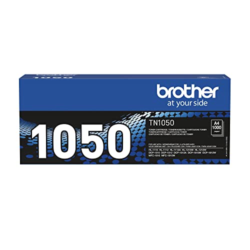 Brother TN1050, Tóner Negro Duración estimada: 1.000 páginas según ISO/IEC 19752
