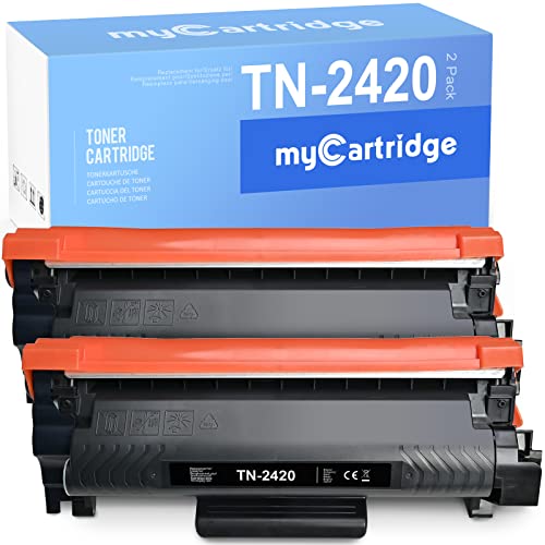 myCartridge Toner TN2420 TN 2420 Compatible Brother TN-2420 TN2410 para Brother MFC-L2710DW HL-L2375DW HL-L2350DW MFC-L2750DW L2730DW DCP-L2530DW L2510D L2310D L2370DN (2 Negro)