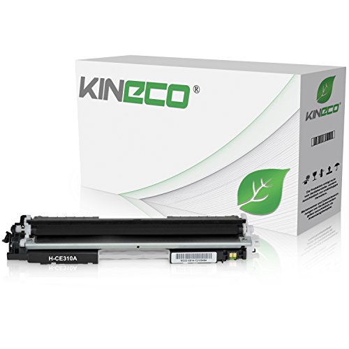 Kineco Toner Compatible con HP CE310A 126A para HP Laserjet Pro 100 Color MFP M175, Laserjet Pro M 275, Color Laserjet Pro CP1025nw, CP1028nw - Negro 1.200 páginas