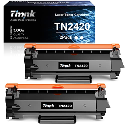 Timink TN2420 Cartucho de Tóner Compatibles para Brother MFC L2710DW L2750DW L2710DN L2730DW DCP L2510D L2530DW L2550DN HL L2310D L2350DW (2 Negro)