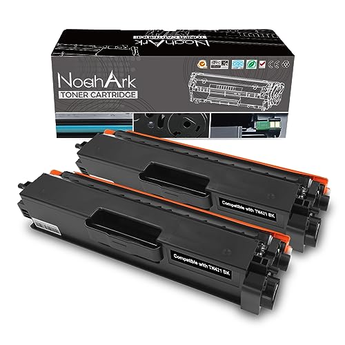 NoahArk Compatible TN423 TN-423 TN421 TN-421 Cartucho de Tóner para Brother HL-L8260CDW HL-L8360CDW HL-L9310CDW MFC-L8610CDW MFC-L8900CDW MFC-L9570CDW MFC-L8690CDW DCP-L8410CDW Impresora (2 Negro)