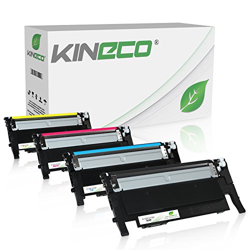 Kineco 4 tóneres compatibles con Samsung CLT-P406C para Samsung CLP-360 CLP-365 CLX-3305FN CLX-3305FW Xpress C460W C460FW C410W C467W